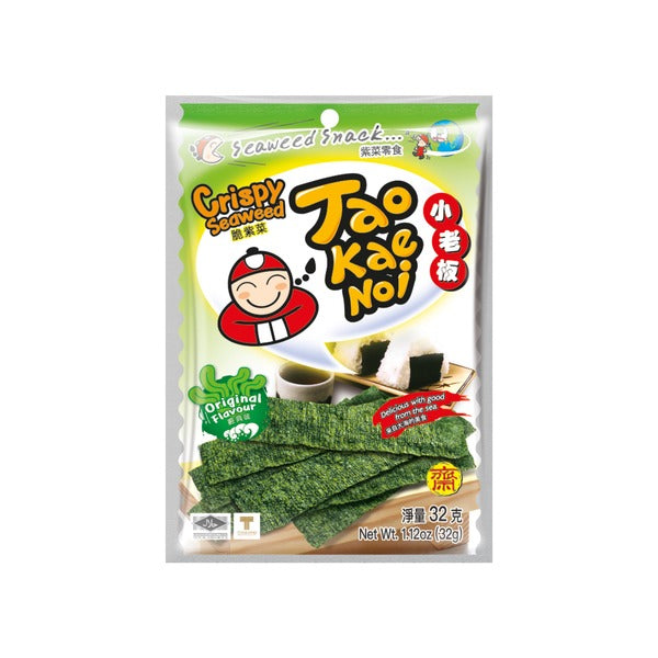 Japanese Crispy Seaweed Snack Original Flavour (32g) - Taokaenoi