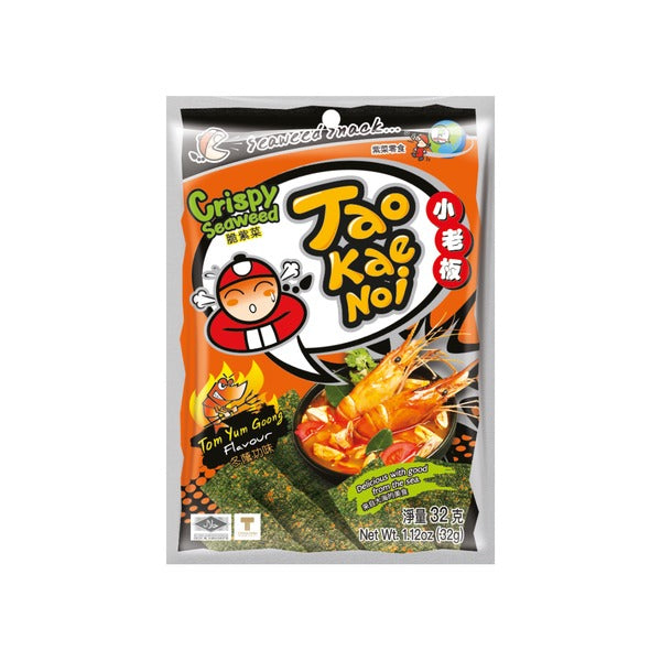 Japanese Crispy Seaweed Snack Tom Yum Flavour (32g) - Taokaenoi